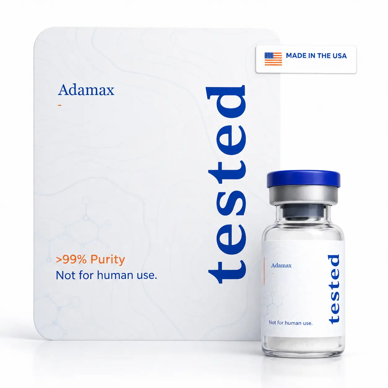 Adamax research peptide vial - high-purity, COA verified
