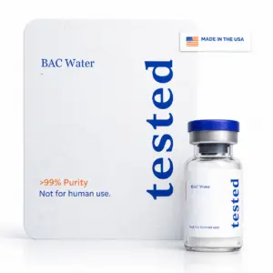 BAC Water research peptide vial - high-purity, COA verified