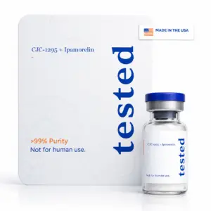 CJC-1295 No DAC + Ipamorelin Blend research peptide vial - high-purity, COA verified