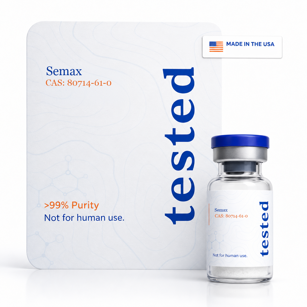 Semax research peptide vial - high-purity, COA verified