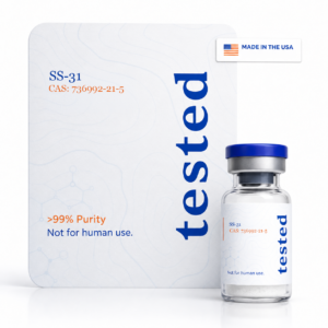 SS-31 research peptide vial - high-purity, COA verified