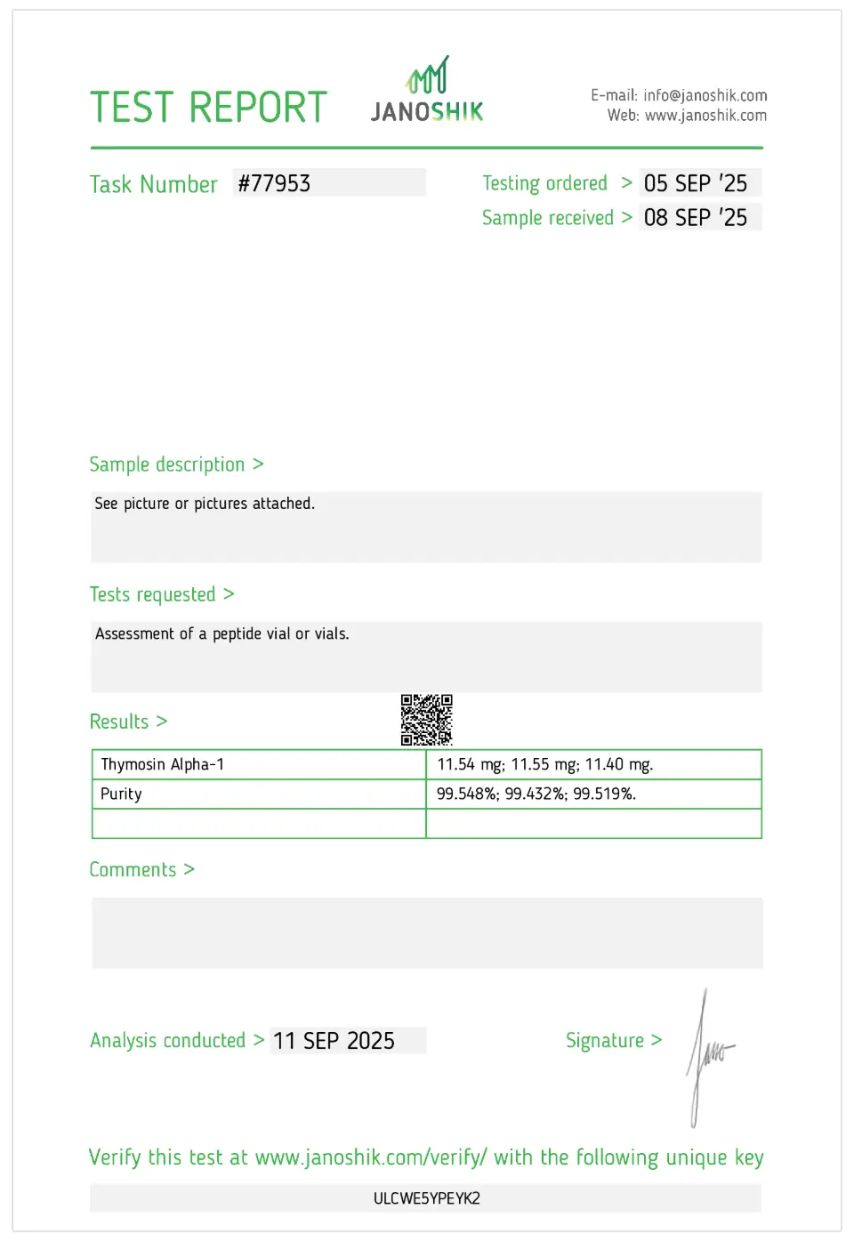 Thymosin Alpha 1 TA-1 - Image 2